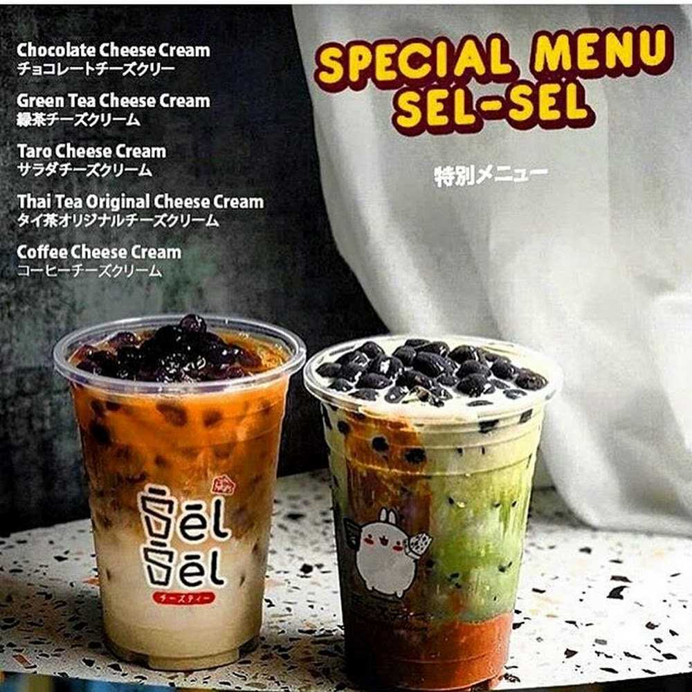 Kuliner Sel sel Cheese Tea Malang